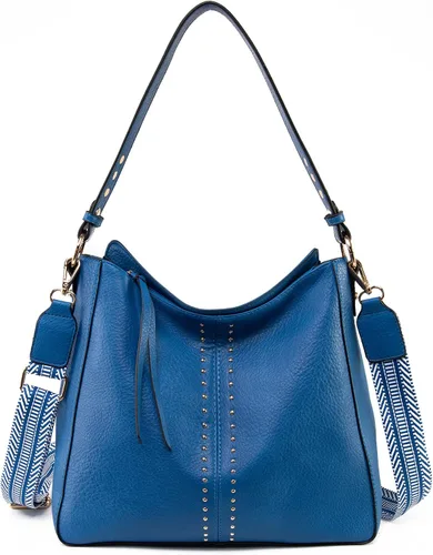 Miniatura 34 de Montana West - Bolsas hobo medianas para mujer, con asa superior, bandolera, bolso cruzado, bolsa de mano tipo cubo