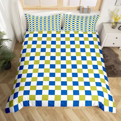 Miniatura 38 de Manfei Juego de ropa de cama de silueta de ciervo, tamaño individual, funda de edredón con patrón de flechas y cuernos con 1 funda de almohada