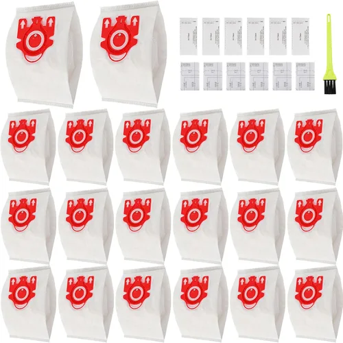 Miniatura 9 de Paquete de 18 bolsas de vacío 3D Airclean FJM de repuesto para aspiradora Miele Compact C1 tipo FJM, Compact C1, Compact C2, S6000-S6999
