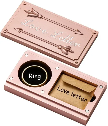 E ETERNITY LETTER Caja de recuerdos de boda para recién casados y parejas, caja de recuerdos de boda, caja de almacenamiento con tapa de Keep Sake,