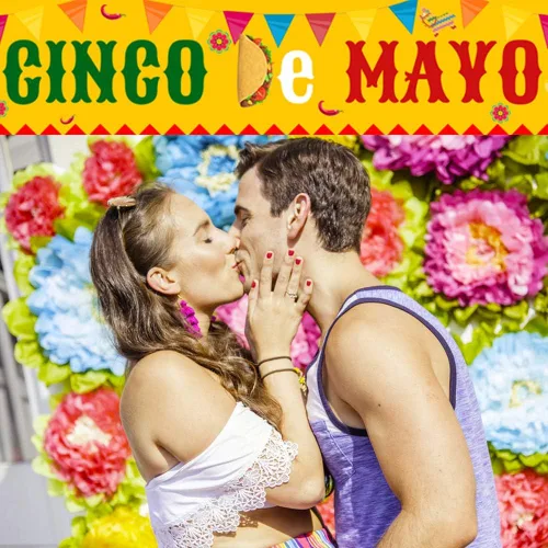 Miniatura 6 de Cartel grande del Cinco de Mayo, decoración de suministros de fiesta mexicana, suministros de fiesta del Cinco de Mayo, cartel de fiesta de baby