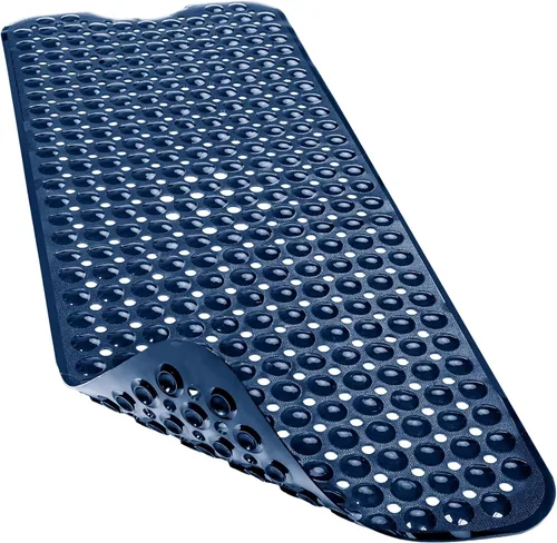 Miniatura 12 de Alfombrillas para bañera y ducha, 40x16 pulgadas extra grandes, antideslizantes, suaves, para bañera con ventosas y agujeros de drenaje