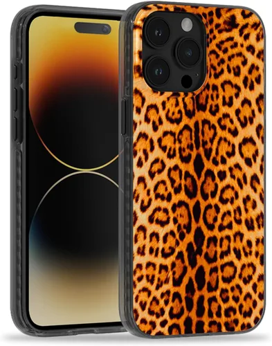 Miniatura 39 de SCORPIFY Funda para iPhone 15 Pro Max [Compatible con MagSafe] con Diseño de Estampado de Leopardo Guepardo Negro Mate, Linda Funda Magnética