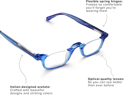 Miniatura 3 de eyebobs - Untamed Gafas de lectura prémium para hombres y mujeres Monturas de medio borde Disponible en 0.0x - 4.0x