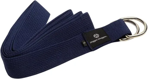Miniatura 10 de Hugger Mugger Correa de yoga de algodón con anillo en D, algodón súper fuerte, hebilla de anillo en D de metal, múltiples longitudes disponibles