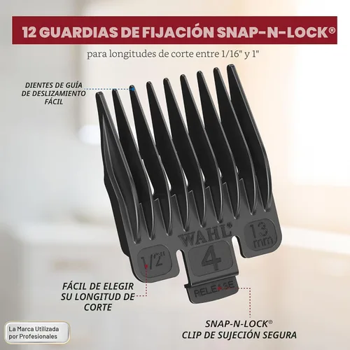 Miniatura 6 de Wahl - Cortadora de pelo inalámbrica Chrome Pro para hombres y combo de recortadora de pelo con batería para cortes de pelo completos y retoques