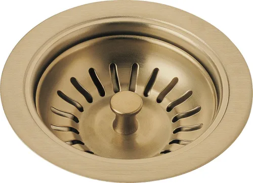 Grifo Delta 72010-CZ Brida y colador, fregadero de cocina, bronce champán