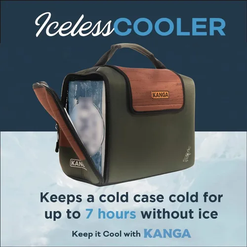 Miniatura 2 de Kanga Kanga Kase Mate - Bolsa térmica aislada - Bolsa térmica suave - Enfriador de bebidas para latas de cerveza y seltzer - Aislamiento y Woody