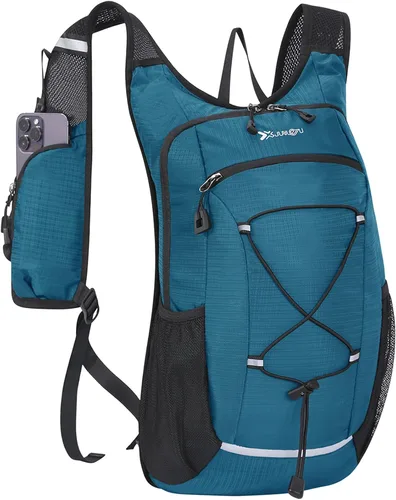 Miniatura 11 de Mochila de senderismo pequeña de 15 L Mochila de hidratación ligera para hombres y mujeres, mochila de senderismo a prueba de warterproof para Rosa