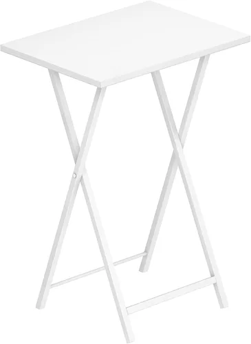 Miniatura 11 de HOOBRO - Mesa de Bandeja Plegable para TV, Mesa de Aperitivos Estable para Espacio Pequeño, Mesa Lateral de Sofá Portátil, Fácil Montaje