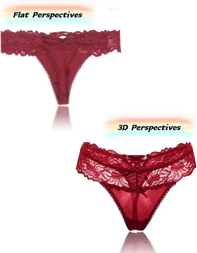 Miniatura 52 de ohyeah Tangas sexy de encaje tangas bragas de tiro bajo ropa interior para mujer de algodón entrepierna braga tangas bragas 4-18