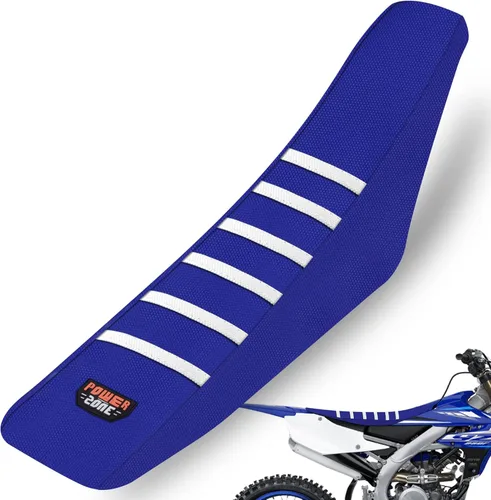 Miniatura 16 de Funda de asiento para moto fewfuss - Funda de asiento universal con raya blanca para moto de tierra - Fundas de asiento para moto de motorcross Azul