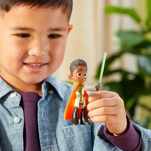 Miniatura 5 de Star Wars: Young Jedi Adventures Kai Brightstar Figura de acción, juguetes a escala de 4 pulgadas, juguetes preescolares para niños y niñas de 3 años
