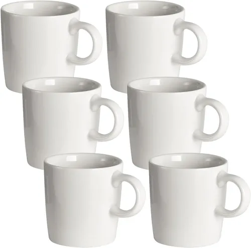 Miniatura 14 de homEdge Mini Taza de Espresso de Porcelana, 4 Onzas / 120 ml Pequeñas Tazas de Café Cerámicas Demitasse para Espresso, Té - Juego de 6, Turquesa
