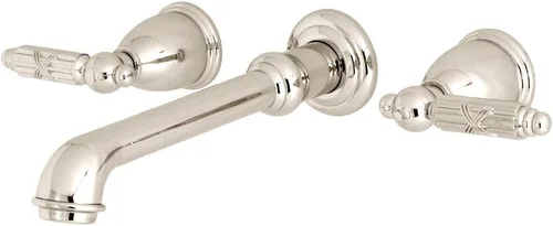 Miniatura 7 de Kingston Brass KS7122GL Grifo de baño de montaje en pared central de 8 pulgadas, latón pulido