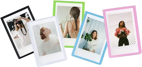 Miniatura 10 de Orga'Neat - Marco de fotos magnético de 2 x 3 para refrigerador de Fujifilm Instax Mini película instantánea, marcos magnéticos para nevera, pequeño