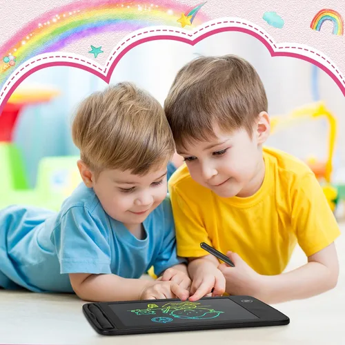Miniatura 4 de Zhehao 8 tabletas de escritura LCD de 6.5 pulgadas, tablero de dibujo colorido educativo para niños de 3 a 6 años, regalos de oficina