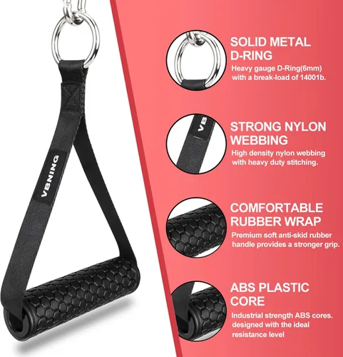 Miniatura 3 de Ankle Straps for Cable Machines and Exercise Handles — Replacement Fitness Equipment for Strength Trainer. Gym Attachments for Leg Extensions, Heavy