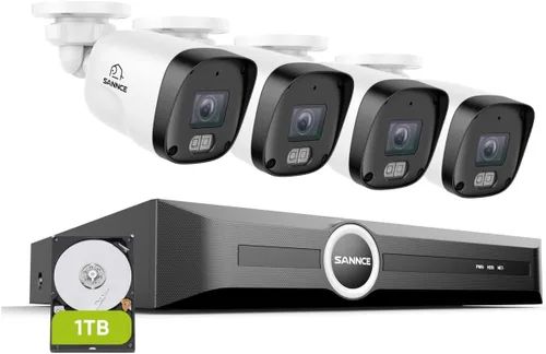 Miniatura 11 de SANNCE Sistema de cámara de seguridad PoE de 2K 3MP, NVR de vigilancia de 8 canales y 6 MP con 8 cámaras HD resistentes a la intemperie de 3MP