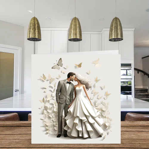Miniatura 3 de Stuff4 Tarjetas de boda para parejas – Mejor día – Felicitaciones feliz regalos de compromiso, felicitaciones bien hechas, tarjetas de felicitación