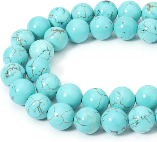 Miniatura 19 de 60 cuentas de 15⁄64 pulgadas (6 mm) de piedra natural de jade verde birmano con cuentas de piedra preciosa de jade para sanación de energía. Cuentas