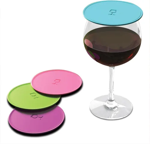 Miniatura 9 de Drink Tops Tap and Seal - Cubierta para vaso de bebida al aire libre, succiona suavemente a los vasos para mantener las partículas fuera y reducir