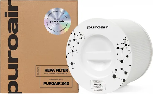 PuroAir 240 Filtro de Reemplazo - Filtros HEPA hasta 99.9% de Humo, Polen, Polvo y Contaminantes Domésticos Comunes - Filtro de Aire HEPA de