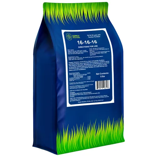 Supply Solutions 16-16-16 Fertilizante granular multiusos completo para césped y jardín, el alimento vegetal definitivo para vegetación exuberante y