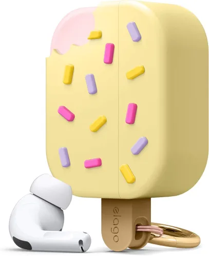 Miniatura 10 de elago - Funda con llavero para audífonos AirPods Pro de Apple en forma de helado. Azul (Arándano)