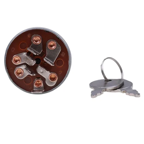 Miniatura 6 de Interruptor de llave de encendido compatible con John Deere AM38227 S910 S930 GS25 WG32A 20 F910 F930