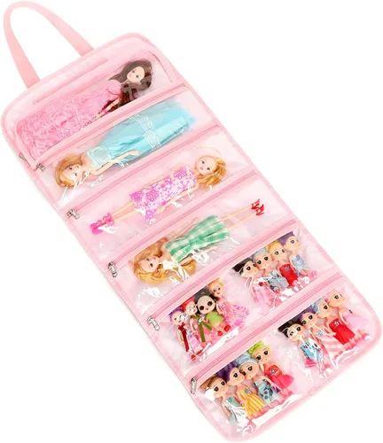 Miniatura 7 de Bolsa de Almacenamiento para Muñecas de Juguete, Estuche de Transporte Compatible con LOL Surprise Toys Dolls Omg, Organizador Colgante Bolsa