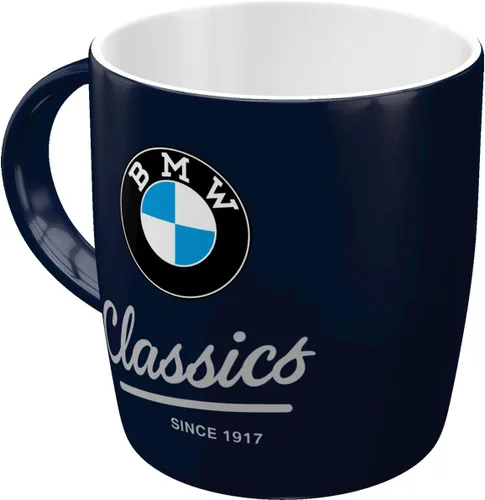 Nostalgic-Art Taza de café retro, 11.2 oz, producto con licencia oficial (OLP), BMW – Classics – Idea de regalo para los fans de BMW, taza de