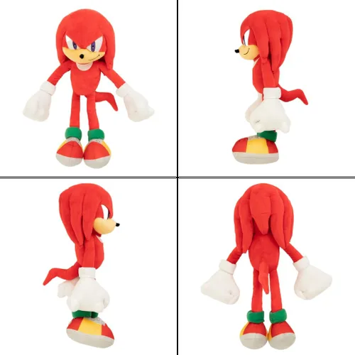 Miniatura 5 de Sonic The Hedgehog Anime Knuckles The Echidna - Almohada de peluche para niños, súper suave y acogedora, 18.50 pulgadas de alto, (producto oficial)