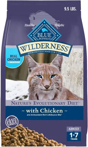 Miniatura 12 de Blue Buffalo Wilderness - Dieta Evolutiva Natural de la Naturaleza, Alimento Seco Natural para Gatos Adultos Alto en Proteínas y Sin Granos, Sabor