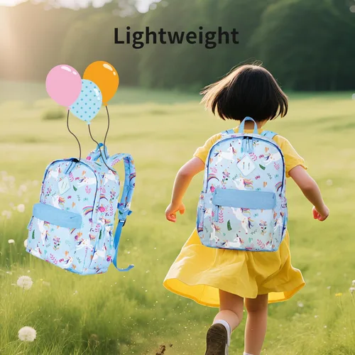 Miniatura 8 de KK CRAFTS Mochila preescolar para jardín de infantes y niños pequeños, mochilas para escuela primaria para niños y niñas con correa para el pecho