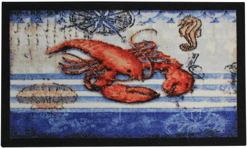Miniatura 21 de Kashi Home Alfombra de cocina, alfombra de área impresa, piso duradero, tapete para puerta, alfombra antideslizante de granja, respaldo de látex
