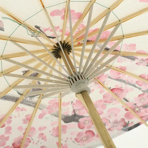 Miniatura 2 de Gadpiparty Paraguas de papel aceitado chino clásico flor de ciruelo paraguas de papel sombrilla arte danza japonesa boda novia fiesta foto decoración