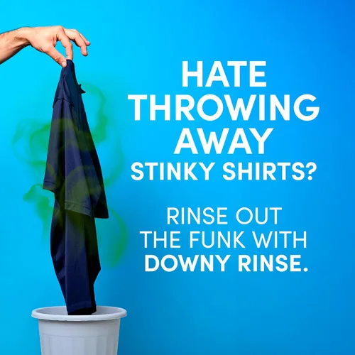 Miniatura 15 de Downy Rinse - Removedor de olores de lavandería, aroma de algodón fresco, suavizante de tela y enjuague para eliminar olores de lavandería, combate