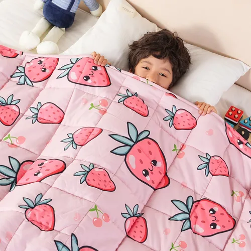 Miniatura 17 de Sivio Manta con peso de 5 libras, manta de regazo con peso de dinosaurio azul, manta transpirable pesada para dormir, lavable, 36 x 48 pulgadas
