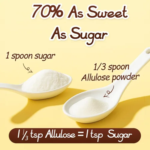 Miniatura 5 de Your Kitchen Azúcar en polvo de alulosa cetogénica, 99.9% edulcorante de alulosa, sustituto natural del azúcar, sin gluten, vegano, sin eritritol