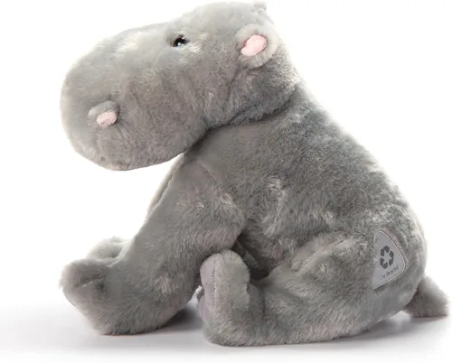 Miniatura 3 de Juguete de peluche de hipopótamo The Petting Zoo, regalos para niños, animales salvajes del zoológico, juguete de peluche de hipopótamo 12 pulgadas