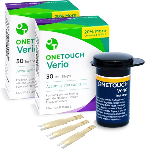 Miniatura 12 de OneTouch Verio - Tiras de prueba para diabetes, paquete de 60 unidades, para monitor de azúcar en sangre, pruebas de autoglucosa en el hogar, 2