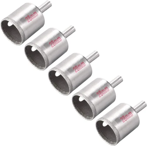 Miniatura 7 de uxcell Brocas de diamante de 0.157 in, sierras de agujero para azulejos de vidrio, porcelana, mármol, botellas de cerámica, ollas de ladrillo