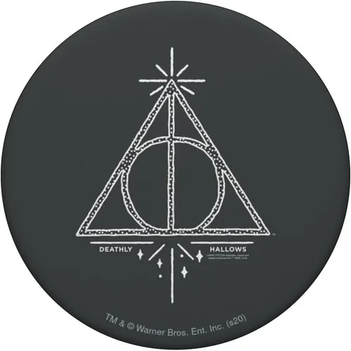 Miniatura 3 de Harry Potter Deathly Hallows Line Art PopSockets - Soporte para teléfonos y tabletas, Negro