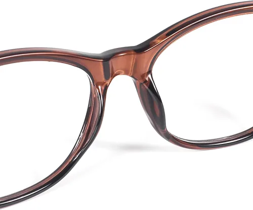Miniatura 3 de Gafas de lectura con bloqueo de luz azul, gafas de lectura de ojo de gato, gafas de lectura ultraligeras para mujeres BHX8012 Marrón