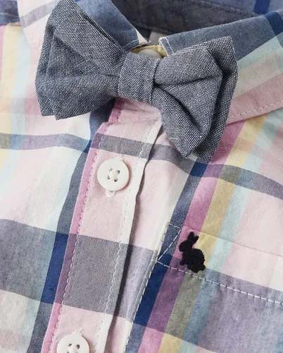 Miniatura 7 de Gymboree Conjunto de body de manga larga y pantalones cortos chinos para bebé