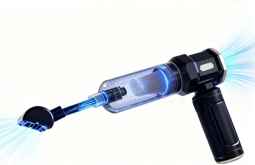 Aspiradora de mano para automóvil, aspiradora de 12000 Pa y plumero de aire, aspiradora de mano inalámbrica portátil con motor sin escobillas y