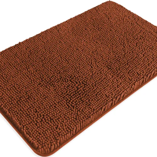 Miniatura 93 de Alfombra de baño pequeña de 12 x 18 pulgadas, lavable y absorbente, antideslizante, alfombra de baño de felpilla gruesa y suave para baño, ducha