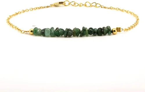 Miniatura 62 de Gempires Natural Chips Bar Bracelet, Energy Healing Crystals, Birthday, Gift for Her, Gemstone Jewelry 8 inch