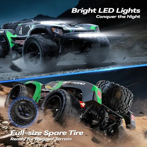 Miniatura 3 de JM Racing 1:12 Fast RC Cars 40KPH 4WD Camión del Desierto con Control Remoto, Camión Monstruo Todoterreno Todo Terreno con Batería Recargable